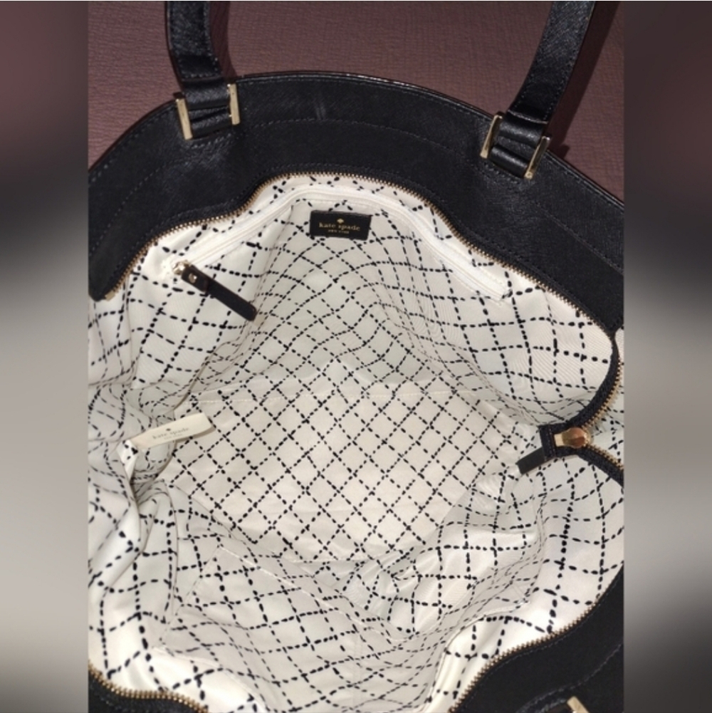 Kate Spade XL Black Tote and Wallet Set EUC - Picture 9 of 12